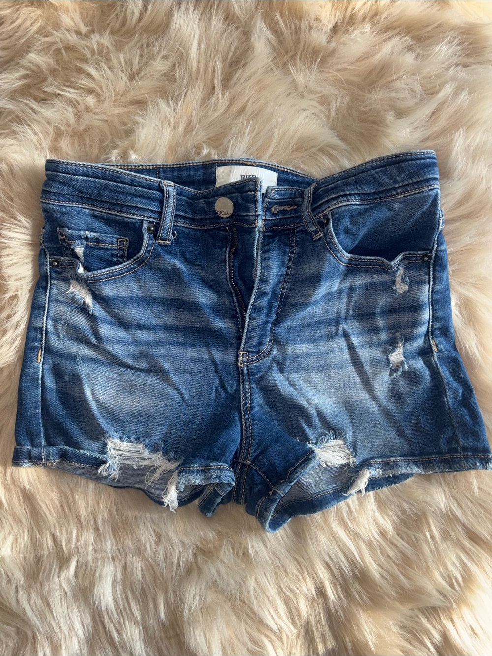 BKE Brand Distressed Blue Denim Women's Shorts